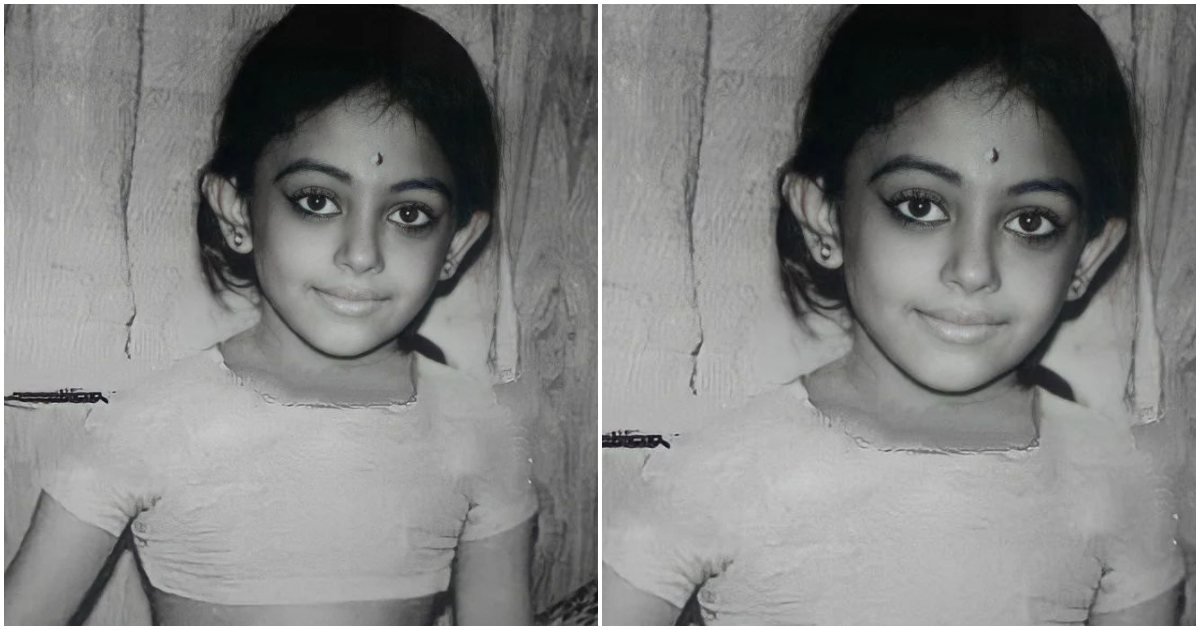 shobana's childhood photo
