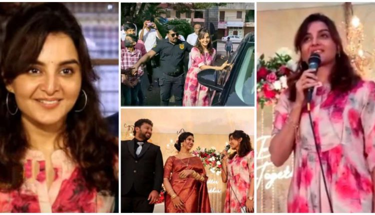 Manju Warrier attending Jiss Thomas wedding