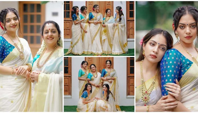 Ahaana onam family photo