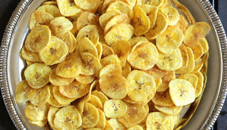 Kerala Style Crispy Banana Chips malayalam