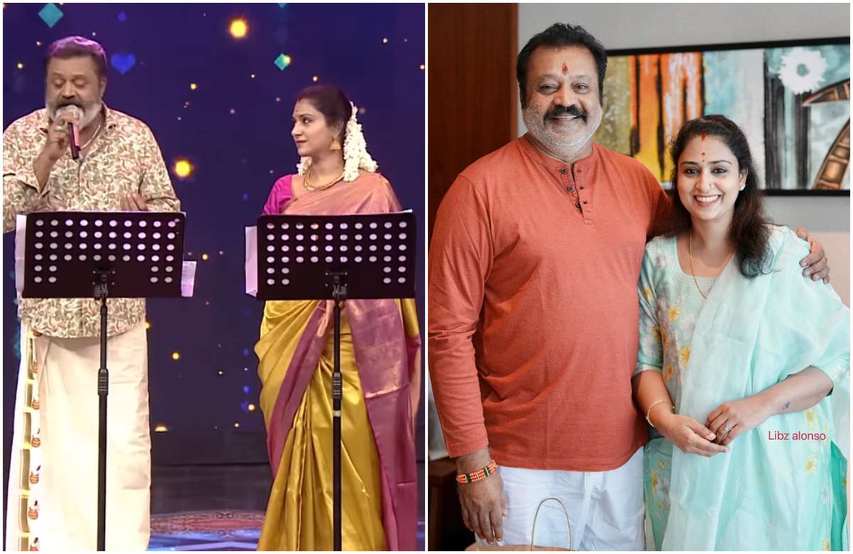 suresh gopi with wife sing a song