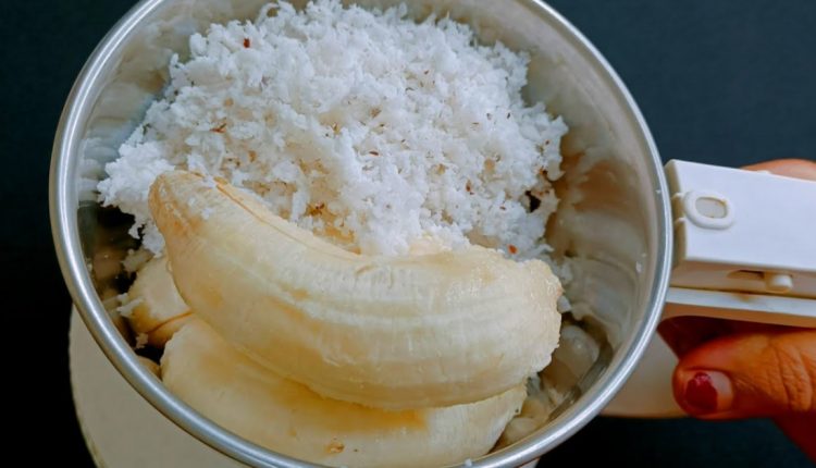 Easy Tasty Coconut Banana Snack Recipe malayalam