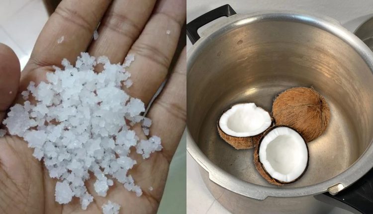 To Make Coconut Oil Using Crystal Salt