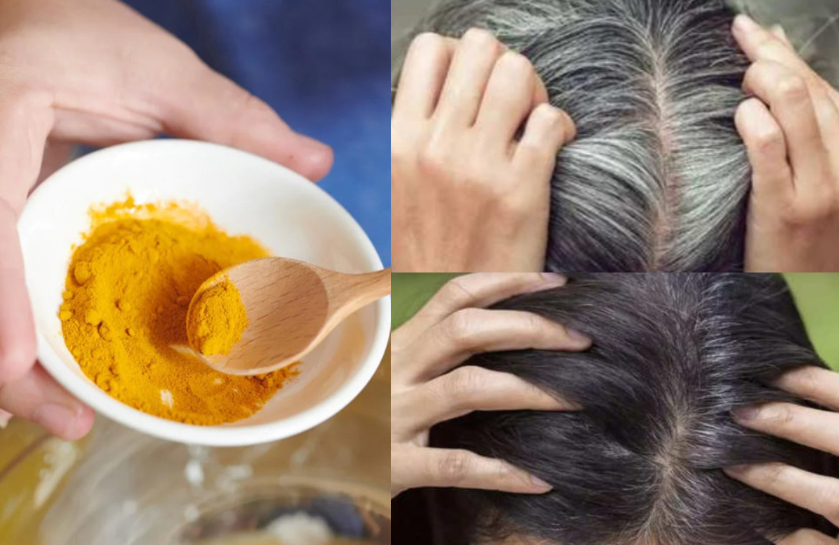 Natural Hair Dye Using Turmeric Powder ഒരു സ്പൂൺ മഞ്ഞൾ പൊടി മാത്രം