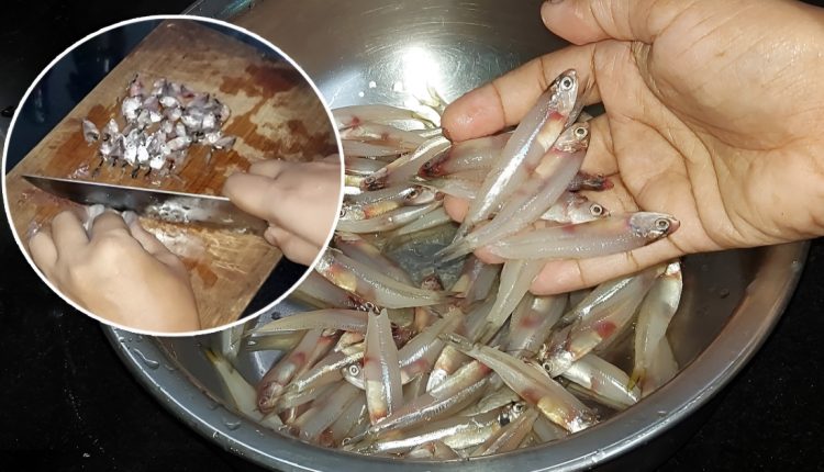 Netholi Fish Cleaning Easy Trick