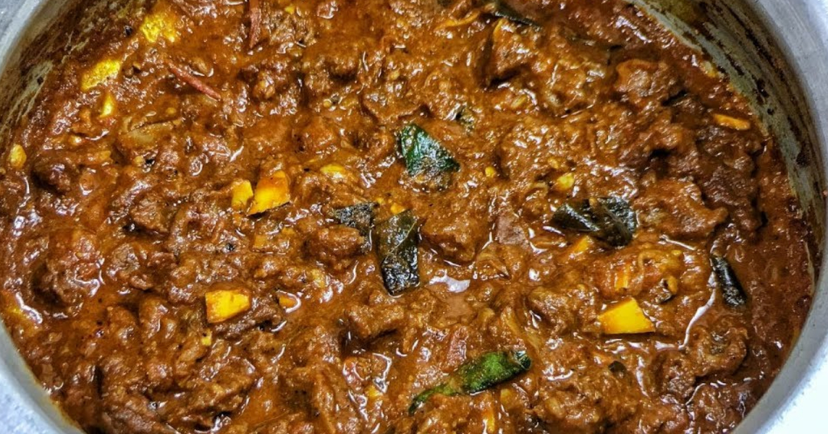 Kerala Nadan Varutharacha Beef Curry