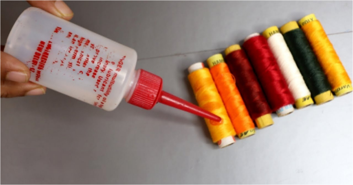 Oil On Sewing Thread Tricks